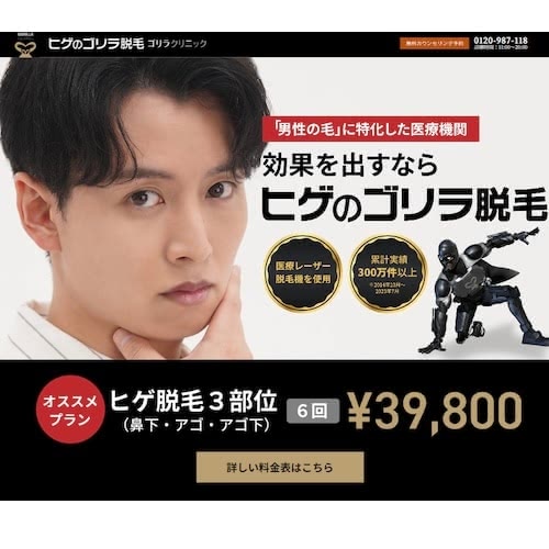 ゴリラクリニックのクーポン